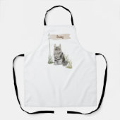 Individuelle Name Maine Coon Cat Pet Schürze (Vorderseite)