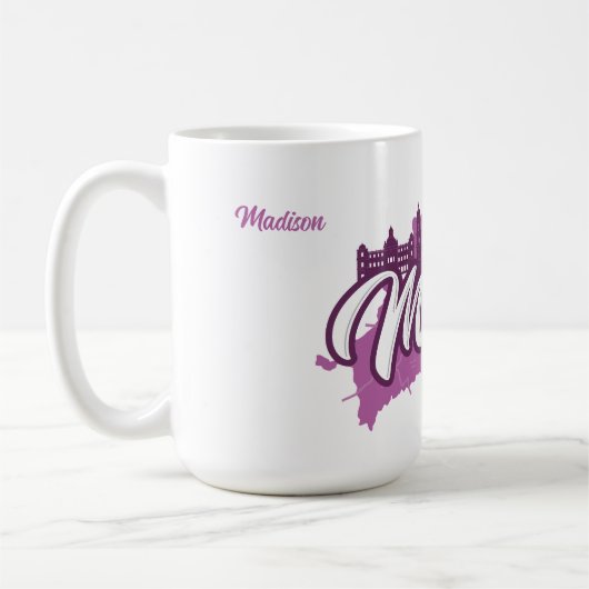 Individuelle Name Malaga Spanien Kaffeetasse (Links)