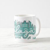 Individuelle Name Malaga Spanien Kaffeetasse (VorderseiteRechts)