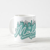 Individuelle Name Malaga Spanien Kaffeetasse (Vorderseite Links)