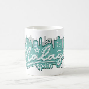 Individuelle Name Malaga Spanien Kaffeetasse