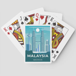 Individuelle Name MALAYSIA Spielkarten