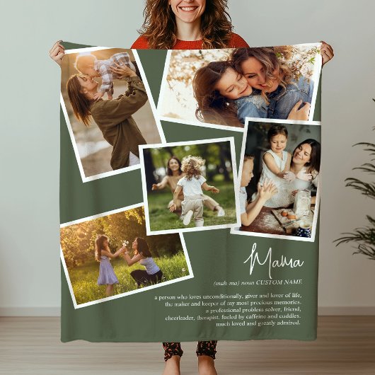 Individuelle Name Mama Definition Erinnerungen Fot Fleecedecke