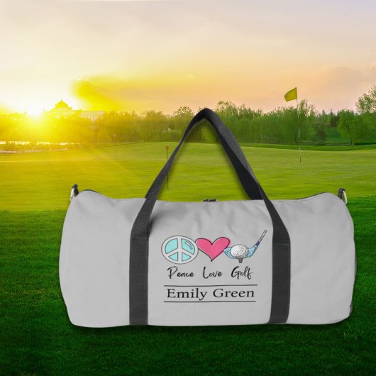 Individuelle Name Mama Liebe Frieden Golfer Duffle Bag