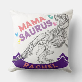 Individuelle Name Mamasaurus Mama Trex Dino Funny  Kissen