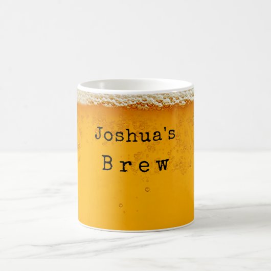 Individuelle Name/Mans Beer Bar Brew Kaffeetasse (Mittel)