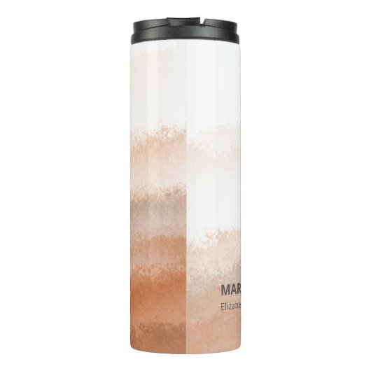 Individuelle Name Marathon Runner-Geschenk Thermosbecher (Rückseite)