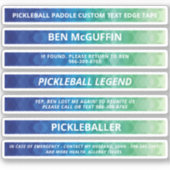 Individuelle Name-Markierung ICE für Pickleball-Pa Aufkleber (Vorderseite)