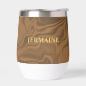 Individuelle Name Marmor braune Textur (Links)