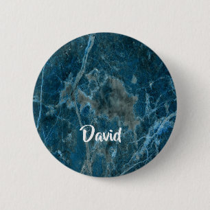 Individuelle Name-Marmorfliesen Button