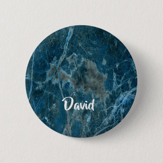 Individuelle Name-Marmorfliesen Button (Vorderseite)