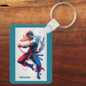 Individuelle Name Martial Arts Schlüsselanhänger (Rückseite)