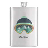 Individuelle Name-Maske Flachmann (Vorderseite)