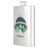 Individuelle Name-Maske Flachmann (Links)