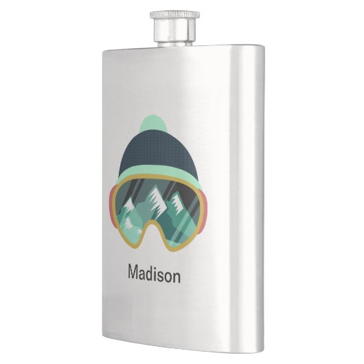 Individuelle Name-Maske Flachmann (Links)