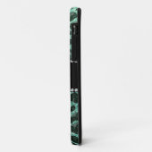 Individuelle Name Meeresfrüchte-Grün Glitzer Leopa Case-Mate iPhone Hülle (Hinten/Links)