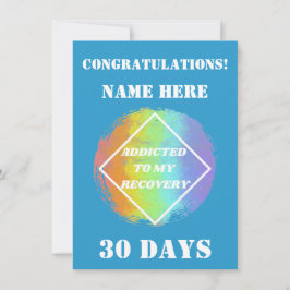 Individuelle Name/Meilenstein MilAuf meine Erholun Feiertagskarte