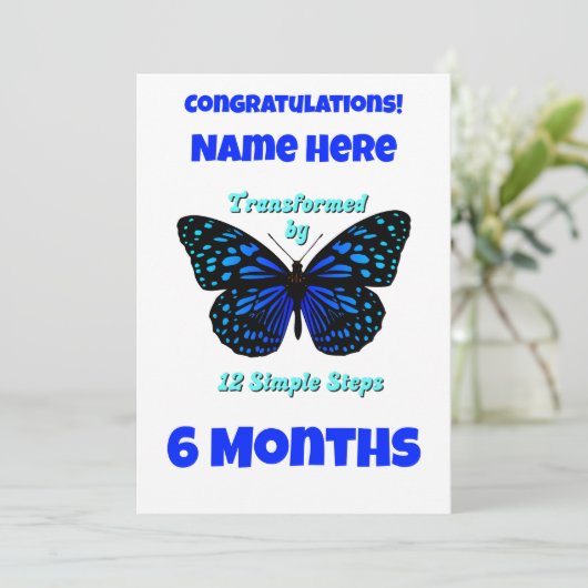 Individuelle Name/Meilensteine Feiertagskarte (Stehend Vorderseite)