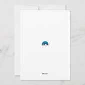 Individuelle Name/Meilensteine Feiertagskarte (Rückseite)