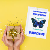 Individuelle Name/Meilensteine Feiertagskarte