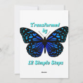 Individuelle Name/Meilensteine Feiertagskarte (Rückseite)