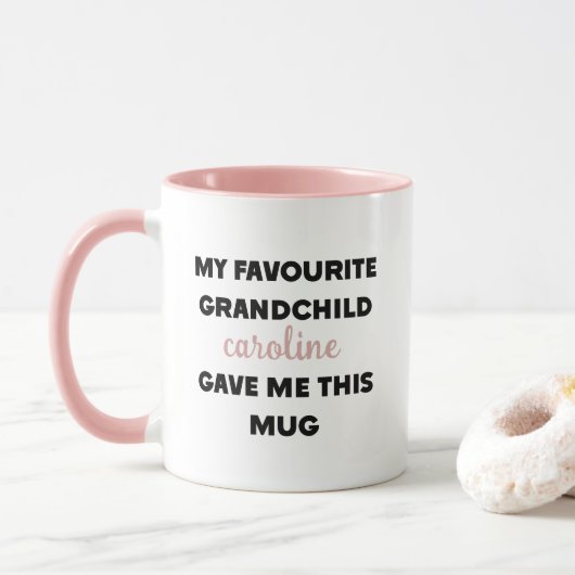 Individuelle Name, mein Lieblingskind gab mir das Tasse (Mit Donut)