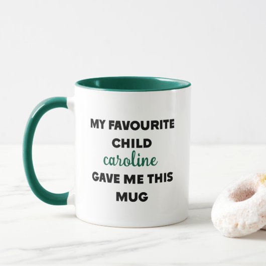 Individuelle Name, mein Lieblingskind gab mir das Tasse (Mit Donut)