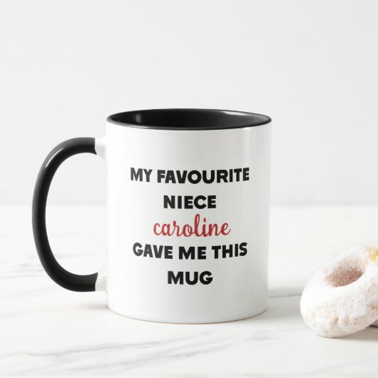 Individuelle Name, mein Lieblingstitel hat mir das Tasse (Mit Donut)