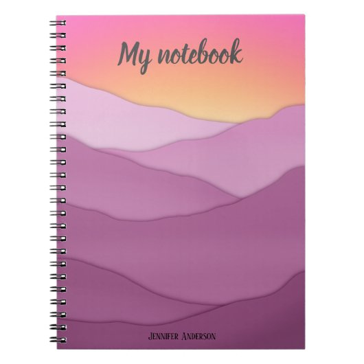 Individuelle Name "Mein Notebook" Notizblock (Vorderseite)