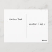 *Individuelle Name-Meldungsempfänger* ist bald bes Postkarte (Rückseite)