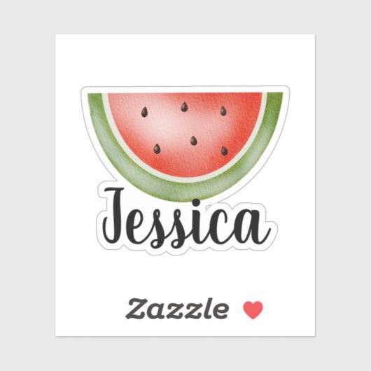 INDIVIDUELLE NAME MELON AUFKLEBER (Blatt)