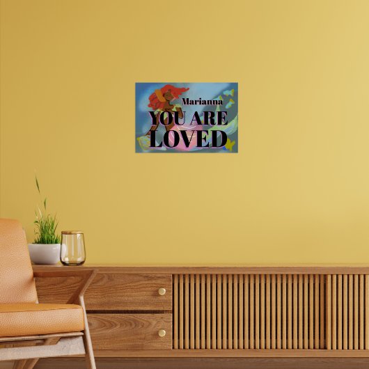 Individuelle Name Mermaid Motivierend Zitat Poster (Wohnzimmer 2)