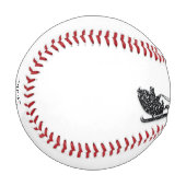 Individuelle Name Merry Christmas Santa Reindeer B Baseball (Vorderseite Links)