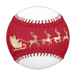 Individuelle Name Merry Christmas Santa Reindeer G Baseball