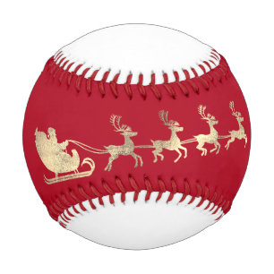 Individuelle Name Merry Christmas Santa Reindeer G Baseball