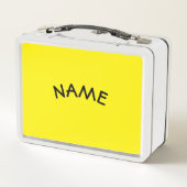 INDIVIDUELLE NAME Metal Lunchbox (Rückseite)