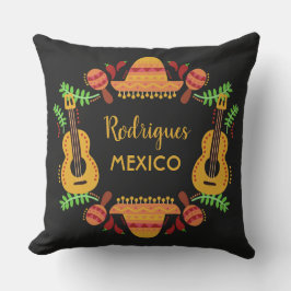 Individuelle Name MEXICO Illustration werfen Kisse Kissen Für Draußen