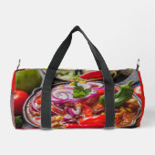Individuelle Name mexikanisches Essen Duffle Bag (Rückseite)