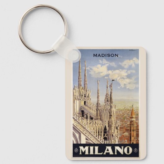 Individuelle Name Milano (Mailand) Schlüsselanhänger (Vorderseite)