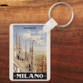 Individuelle Name Milano (Mailand) Schlüsselanhänger (Rückseite)