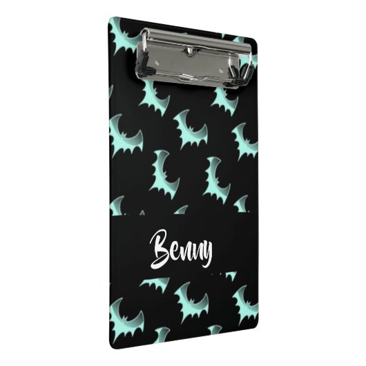 Individuelle Name Mini Klemmbrett (Schrägansicht)