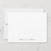 Individuelle Name Minimalistisch Elegante Flachbil