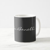 Individuelle Name Minimalistisch Modermodern Kaffeetasse (VorderseiteRechts)