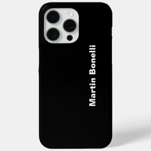 Individuelle Name Minimalistisch Modernes Schwarz- Case-Mate iPhone Hülle