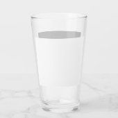 Individuelle Name Minimalistisch Modernes Schwarz- Glas (Rückseite)