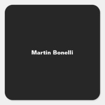 Individuelle Name Minimalistisch Modernes Schwarz-