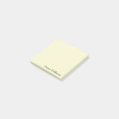 Individuelle Name Minimalistische Personalisierte Post-it Klebezettel (angewinkelt)