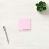 Individuelle Name Minimalistische Personalisierte Post-it Klebezettel (Büro)