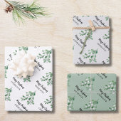 Individuelle Name Mistletoe Weihnachten Geschenkpapier Set
