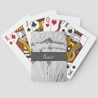 Individuelle Name mit antiker weißer Kreissendecke Spielkarten